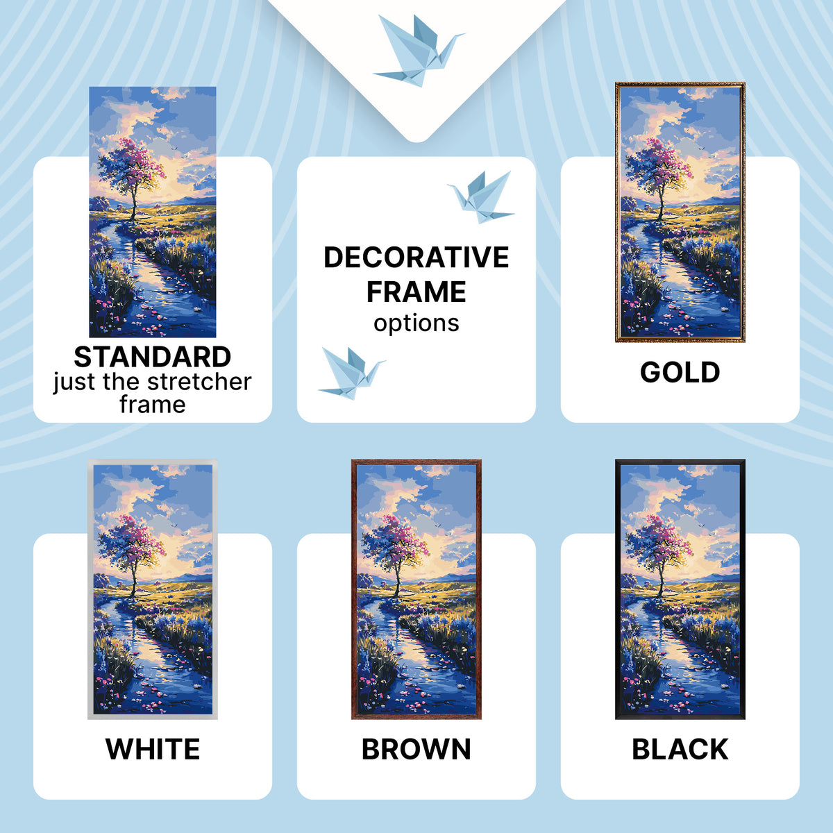 Malování podle čísel na rámu 40*80 cm - Cesta za snem - Krajina - LW 5137