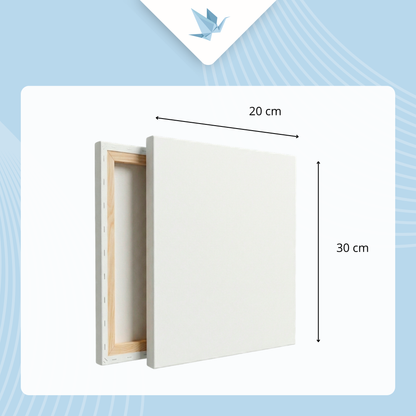 Šepsované malířské plátno na dřevěném rámu 20×30 cm, 280 g/m²