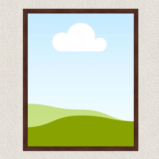 Baguetový rám na obraz 40×50 cm – hnědý