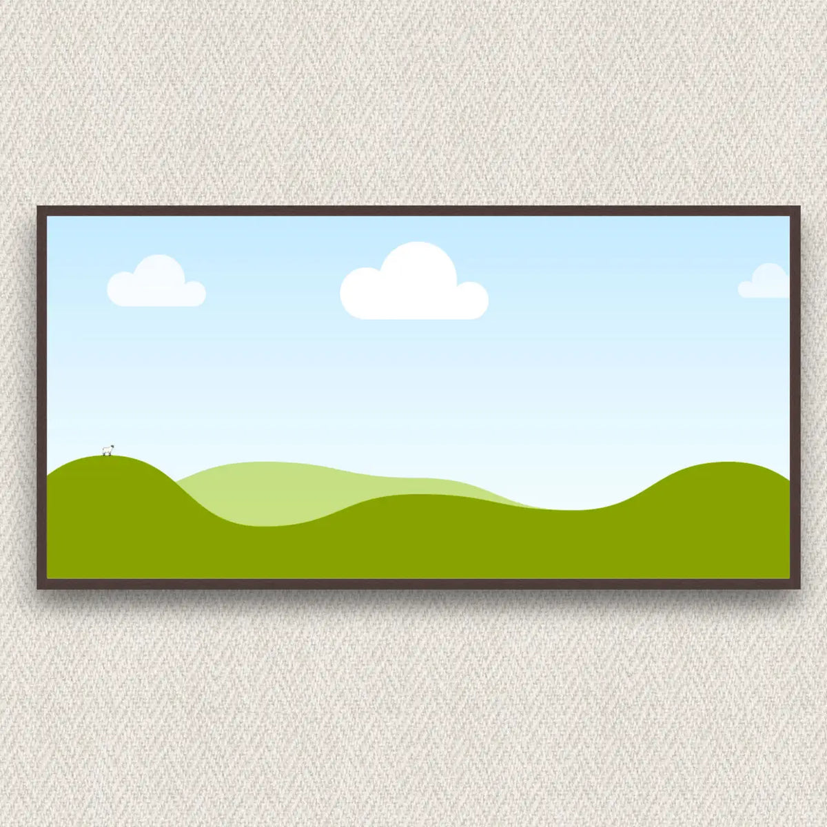 Dekoratívny bagetový rám 40×80 cm, hnedý