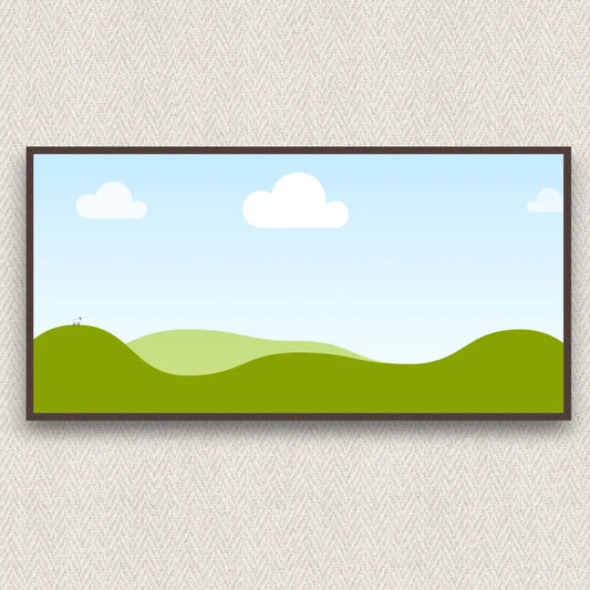Baguetový rám na obraz 40×80 cm – hnědý