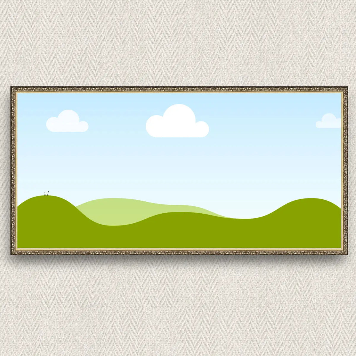Dekoratívny bagetový rám 40×80 cm, zlatý