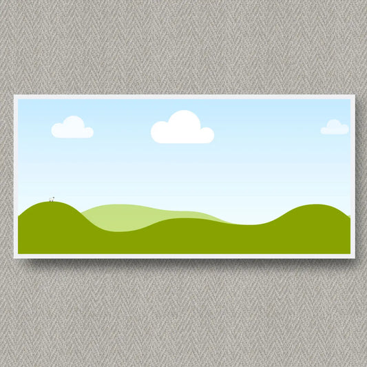 Baguetový rám na obraz 40×80 cm – bílý