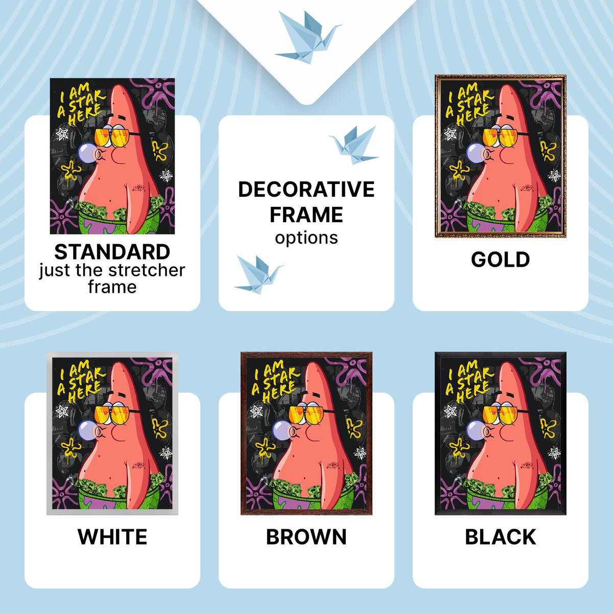 Malování podle čísel na rámu 40*50 cm – Filmoví hrdinové. SpongeBob – Patrick LW 10739