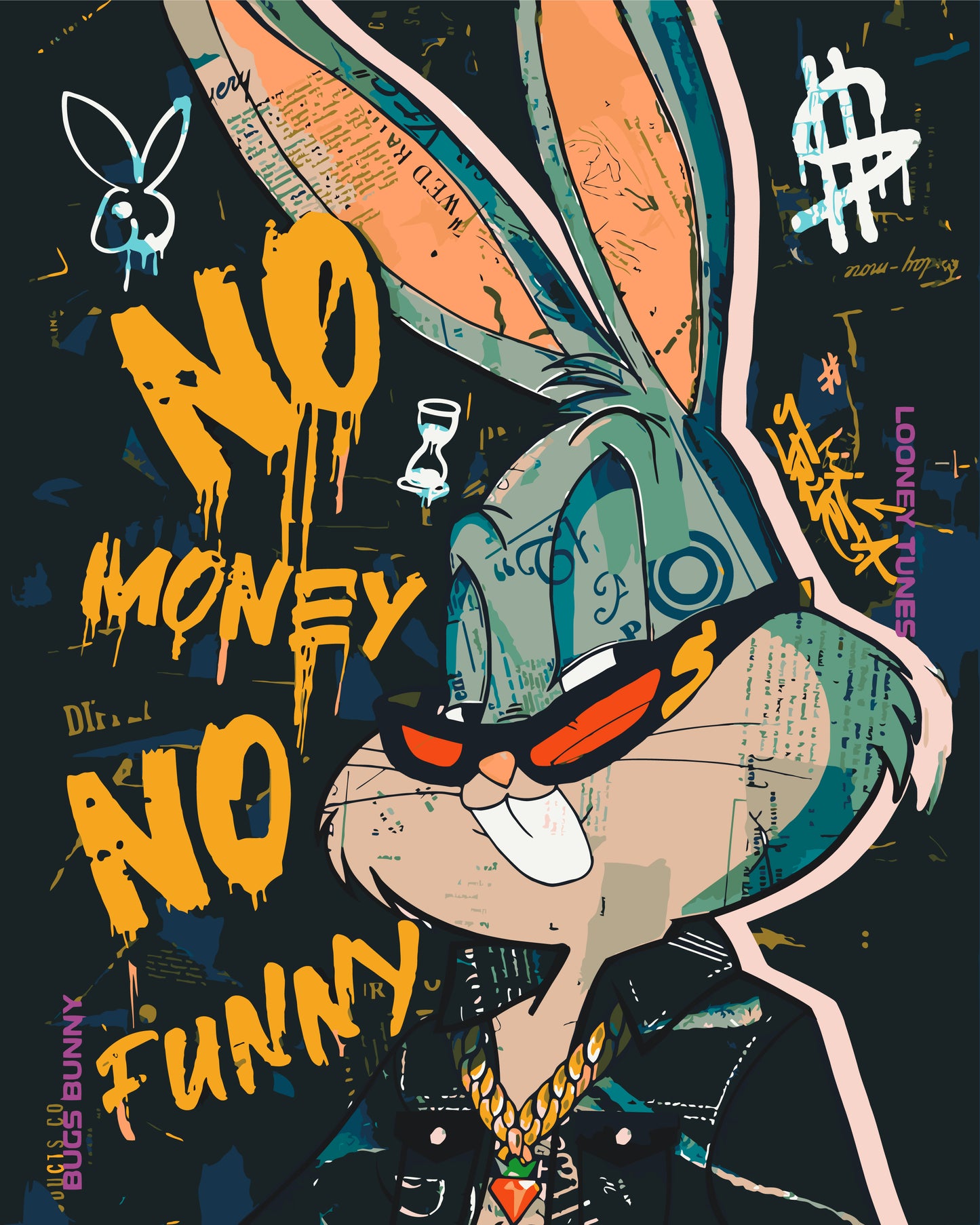 Malowanie po numerach 40x50 inny – Bugs Bunny LW 1990