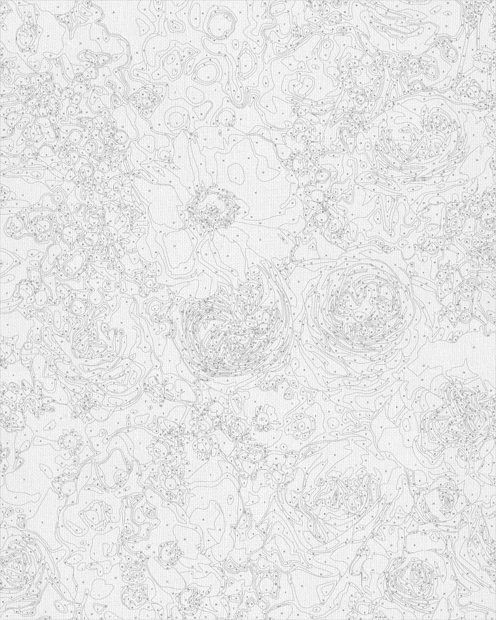 Malování podle čísel na rámu 40*50 cm Květiny - Jemná kytice LW 30510