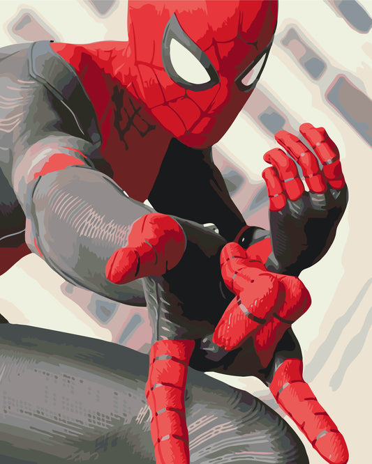 Malování podle čísel na rámu 40*50 cm - Spider-Man - Filmoví hrdinové - LW 3054