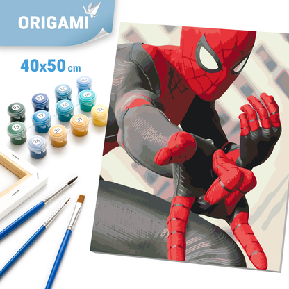Malování podle čísel na rámu 40*50 cm - Spider-Man - Filmoví hrdinové - LW 3054