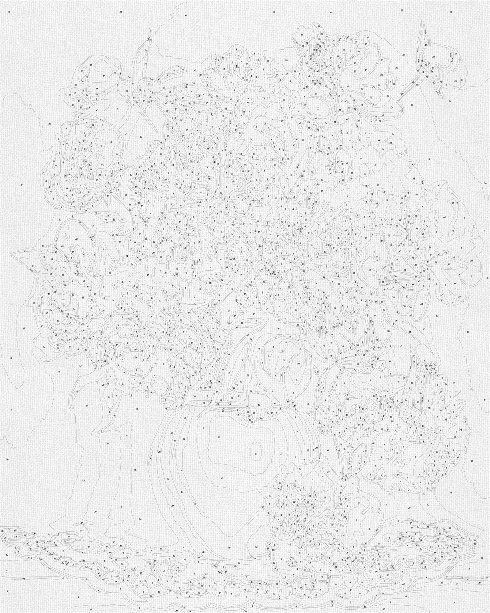 Malování podle čísel na rámu 40*50 cm – Pivonie ve váze LW 3068