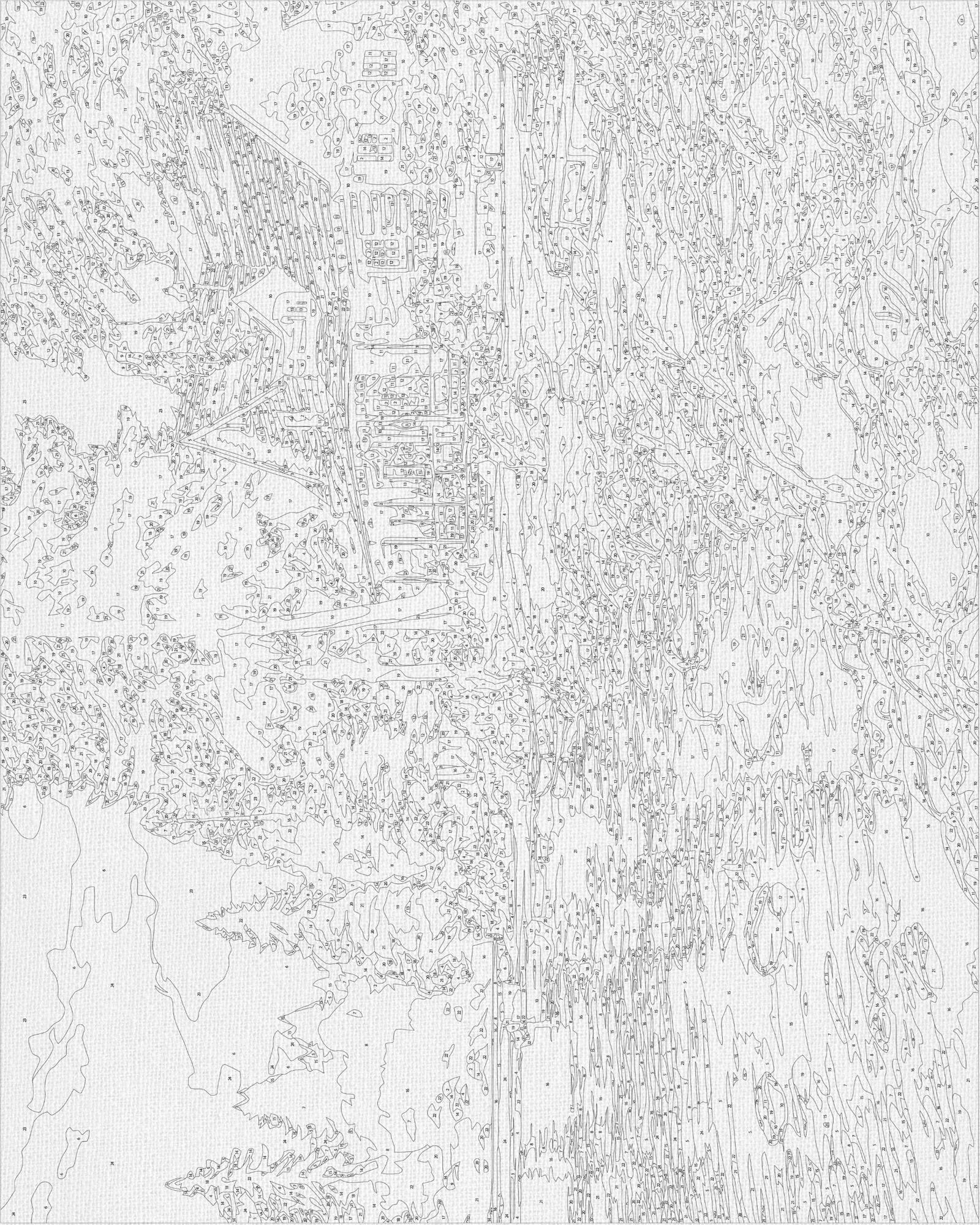 Malování podle čísel na rámu 40*50 cm – Krajinka. Dům v lese LW 31250