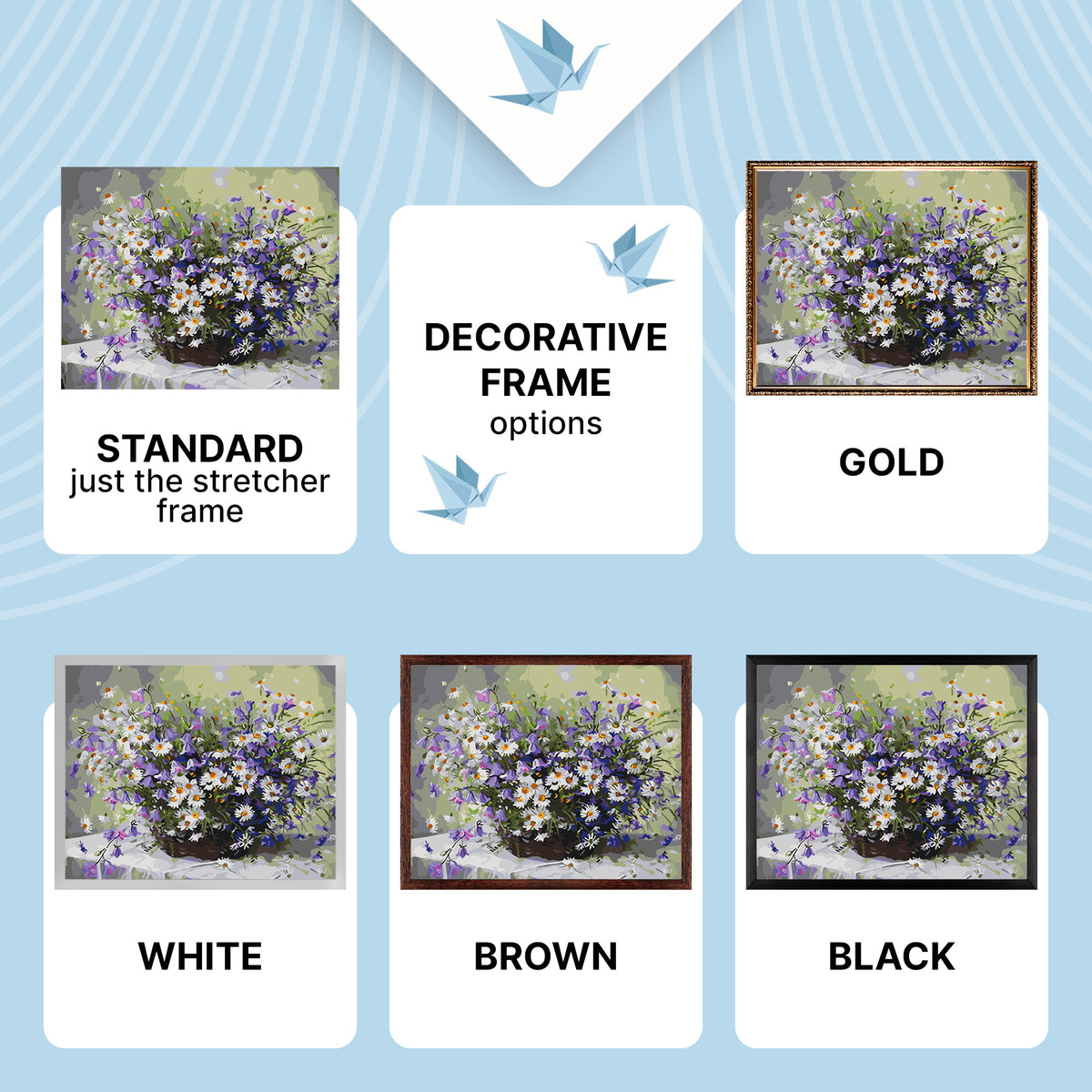Malování podle čísel na rámu 40*50 cm – Květiny. Kytice kopretin LW 31500