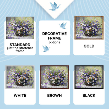 Malování podle čísel na rámu 40*50 cm – Květiny. Kytice kopretin LW 31500