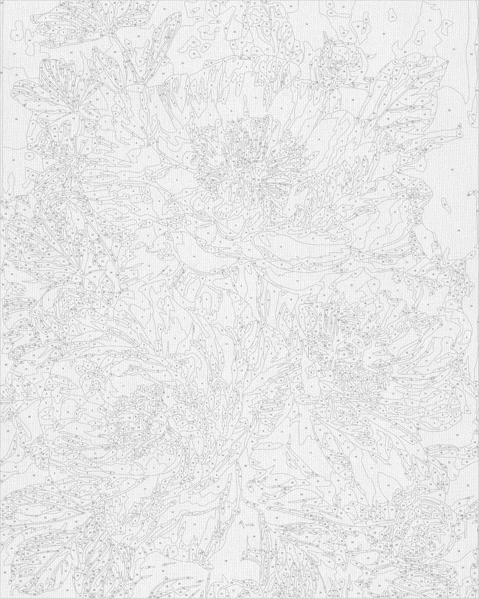 Maľovanie podľa čísel na ráme 40*50 cm Kvetiny - Béžové pivonky s metalickými barvami LW 3159-01