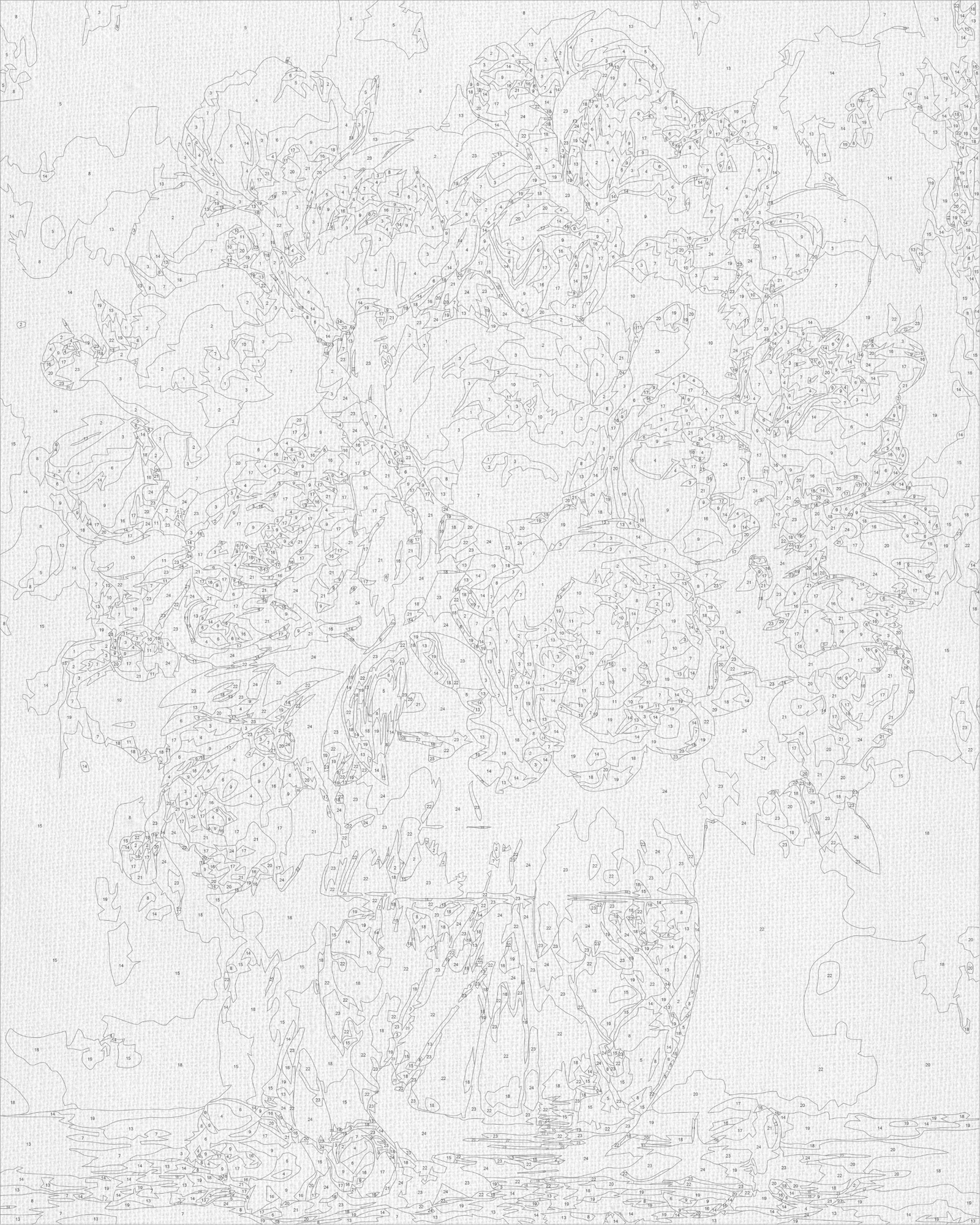 Malování podle čísel na rámu 40*50 cm Květiny - Pivoňky ve váze LW 3167-01