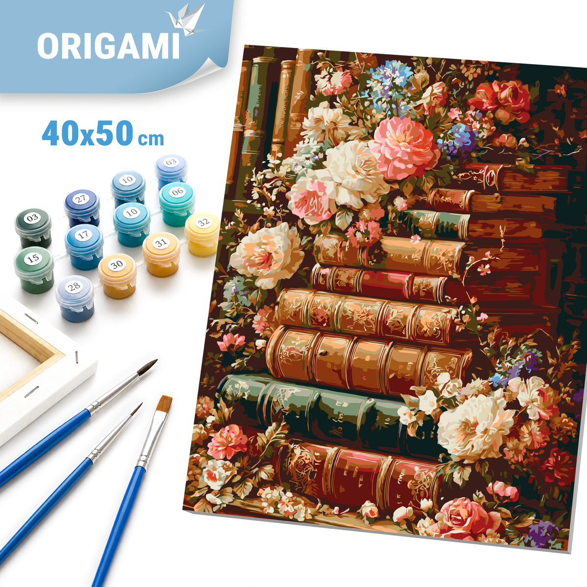 Malování podle čísel na rámu 40*50 cm - Literární zahrada - Květiny - LW 3173-01
