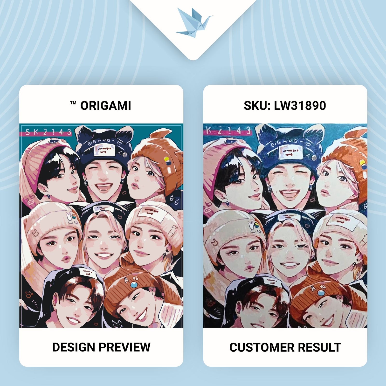 Malování podle čísel na rámu 40*50 cm K-pop, Stray Kids LW 31890