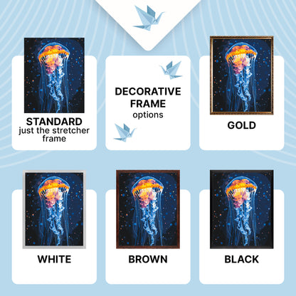 Malování podle čísel na rámu 40*50 cm – Medúza. Krajinka/Zvířata - LW 32022