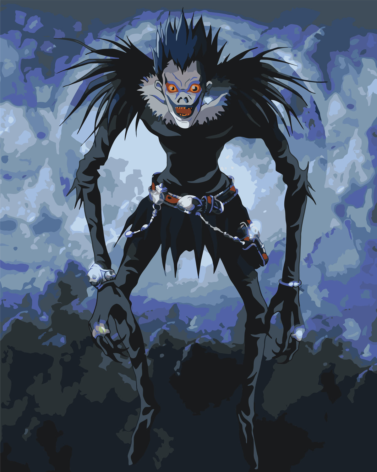 Maľovanie podľa čísel na ráme 40*50 cm - Death Note, Ryuk - Anime - LW 3209