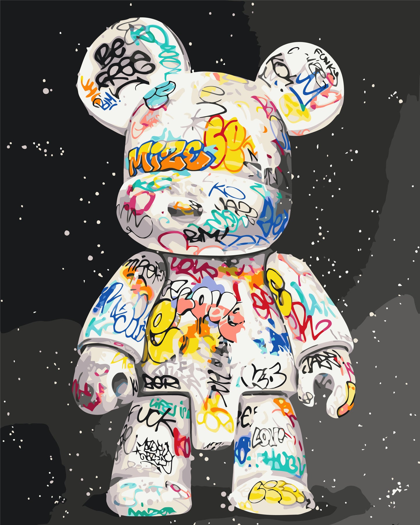Malowanie po numerach 40x50 inny – Bearbrick LW 32320