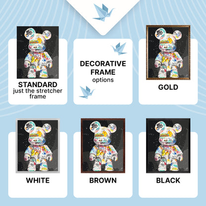 Malování podle čísel na rámu 40*50 cm – Bearbrick. Filmoví hrdinové - LW 32320