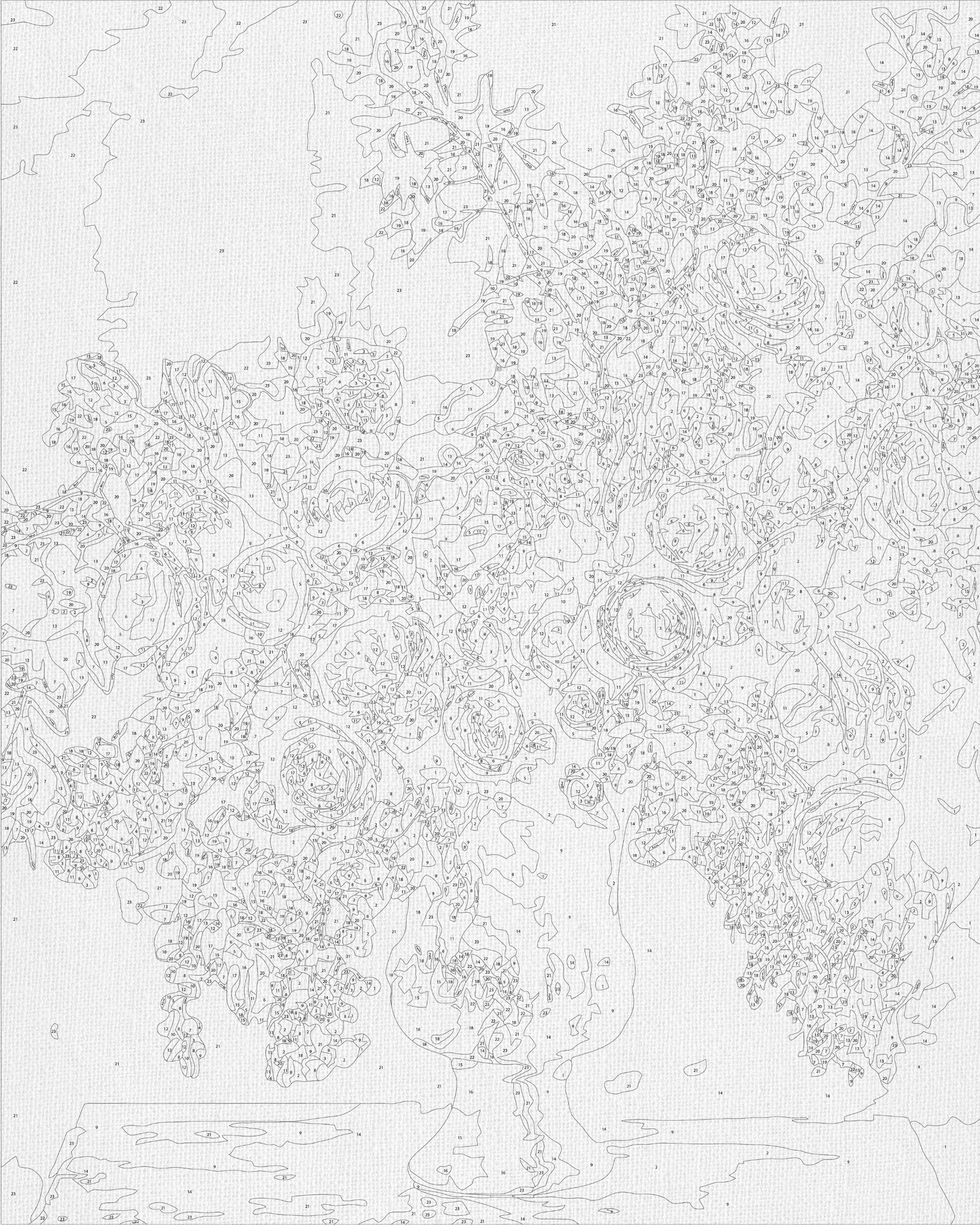 Malování podle čísel na rámu 40*50 cm – Kytice pivonií ve váze LW 3239