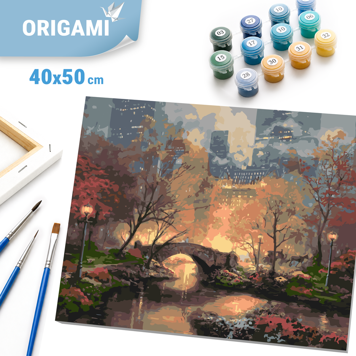 Malování podle čísel na rámu 40*50 cm - Central Park v New Yorku - Krajina - LW 3256