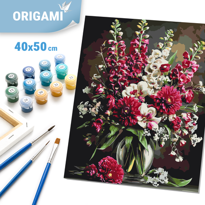 Malování podle čísel na rámu 40*50 cm - Kouzelná kytice - Květiny - LW 3298-01
