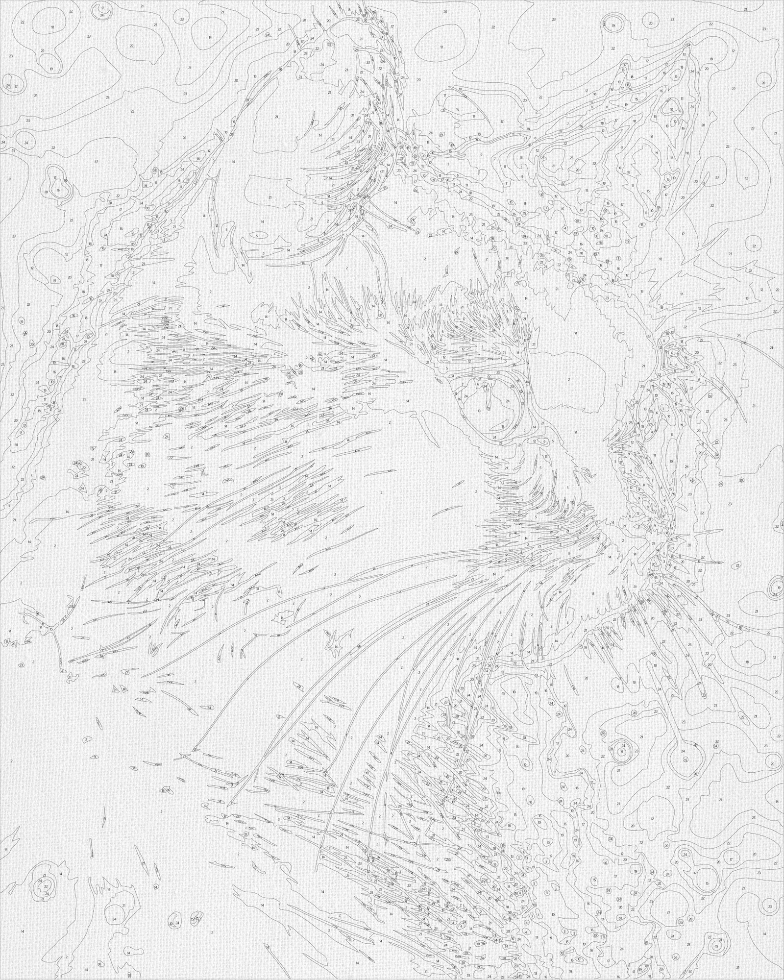 Malování podle čísel na rámu 40*50 cm Černá kočka. Zvířata. S metalickými barvami LW 3301