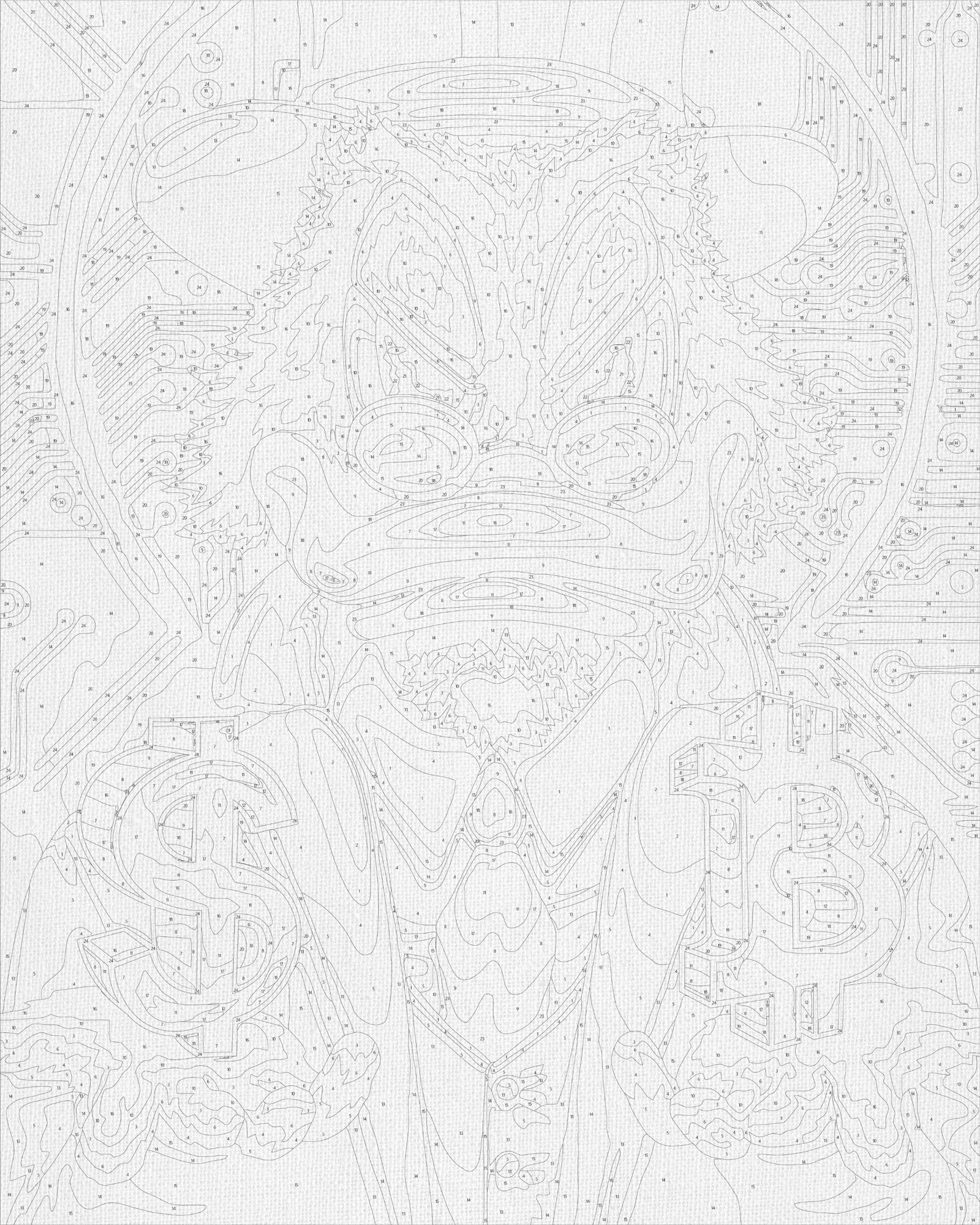 Malování podle čísel na rámu 40*50 cm Strýc Držgroš s metalickými barvami (zlato) LW 3320