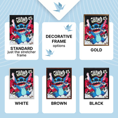 Malování podle čísel na rámu 40*50 cm – Filmoví hrdinové. Lilo a Stitch LW 3424