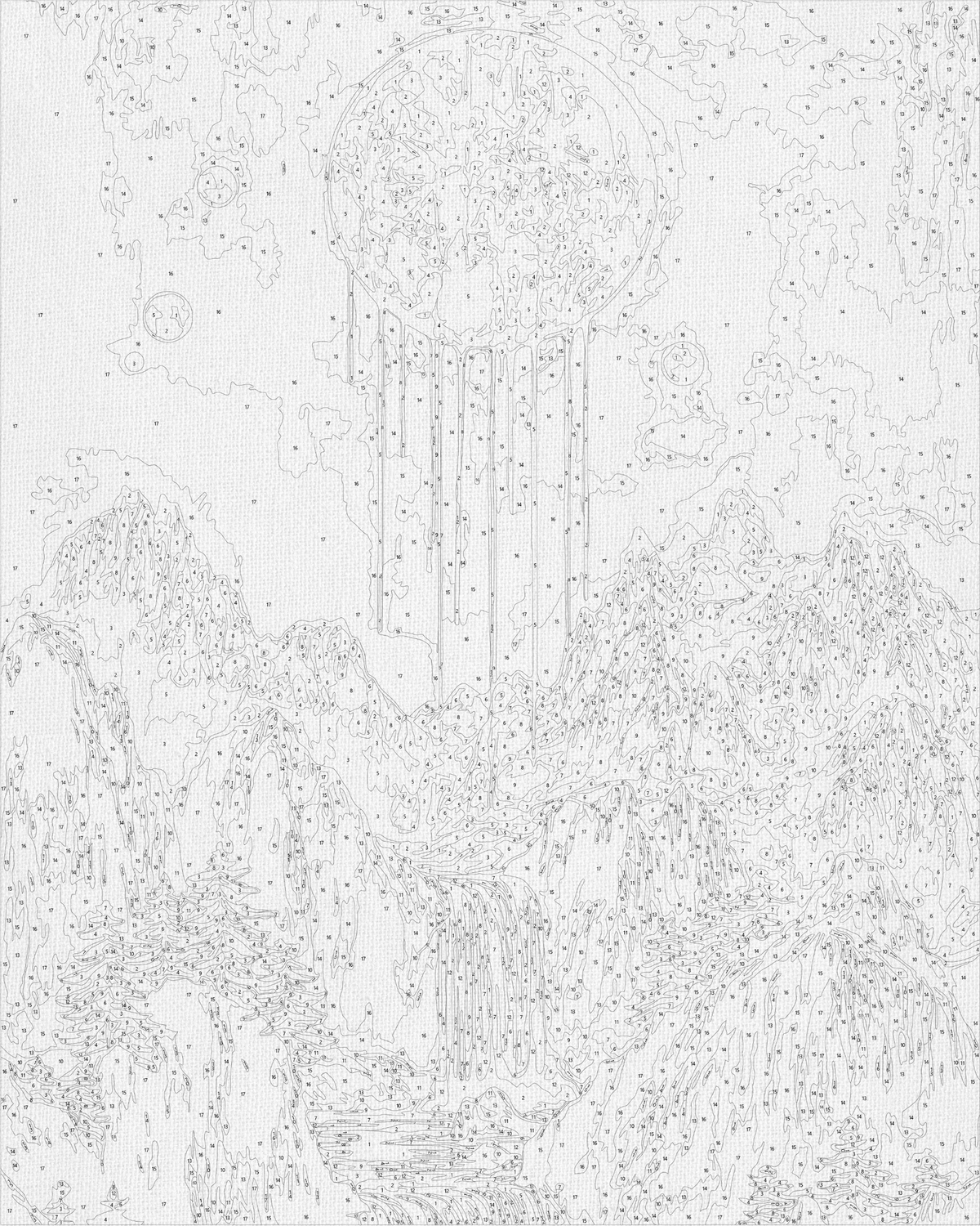 Malování podle čísel na rámu 40×50 cm - Zlatý večer - Krajinka s metalickými barvami - LW 3427