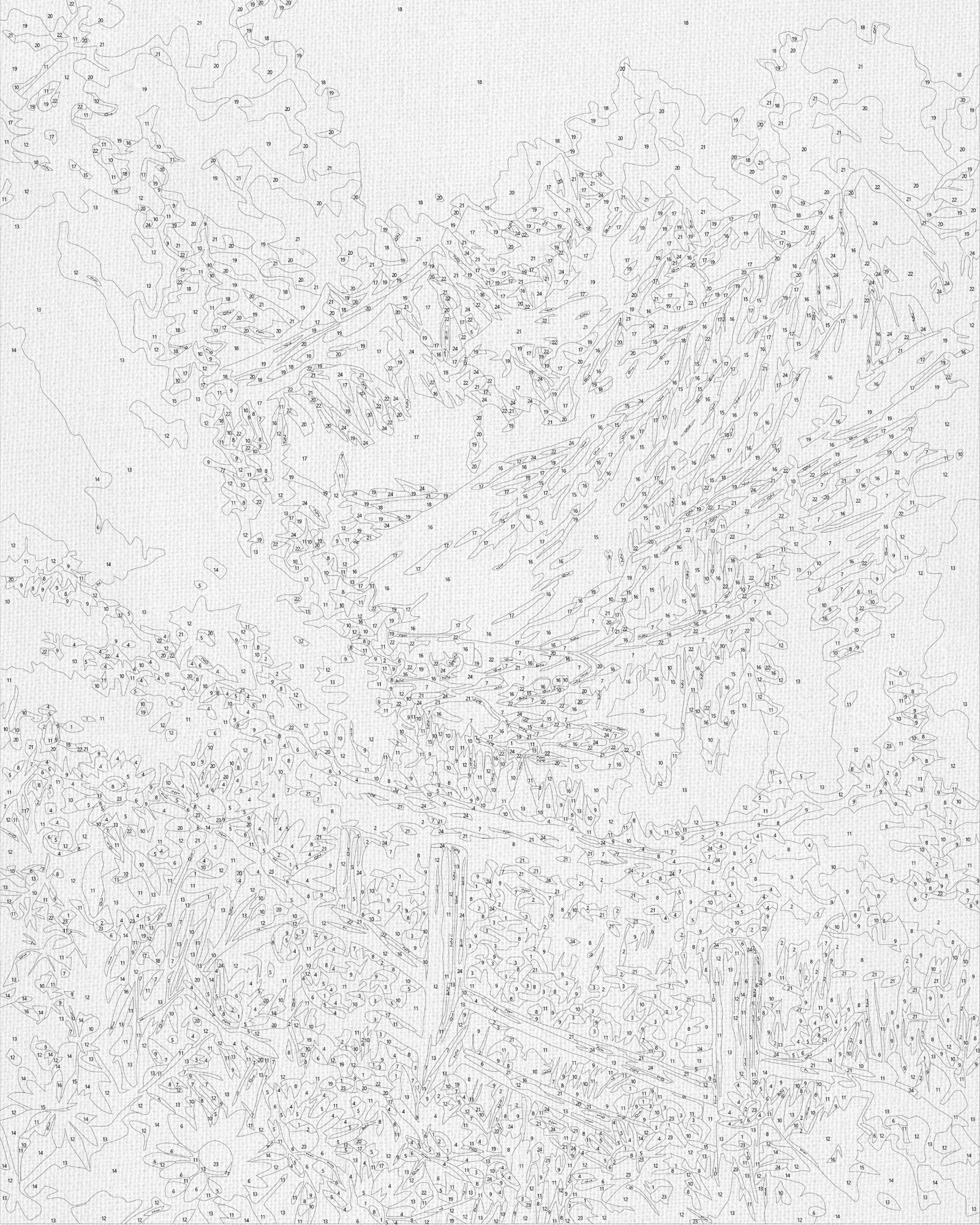 Malování podle čísel na rámu 40*50 cm krajinka – Horská louka LW 3435