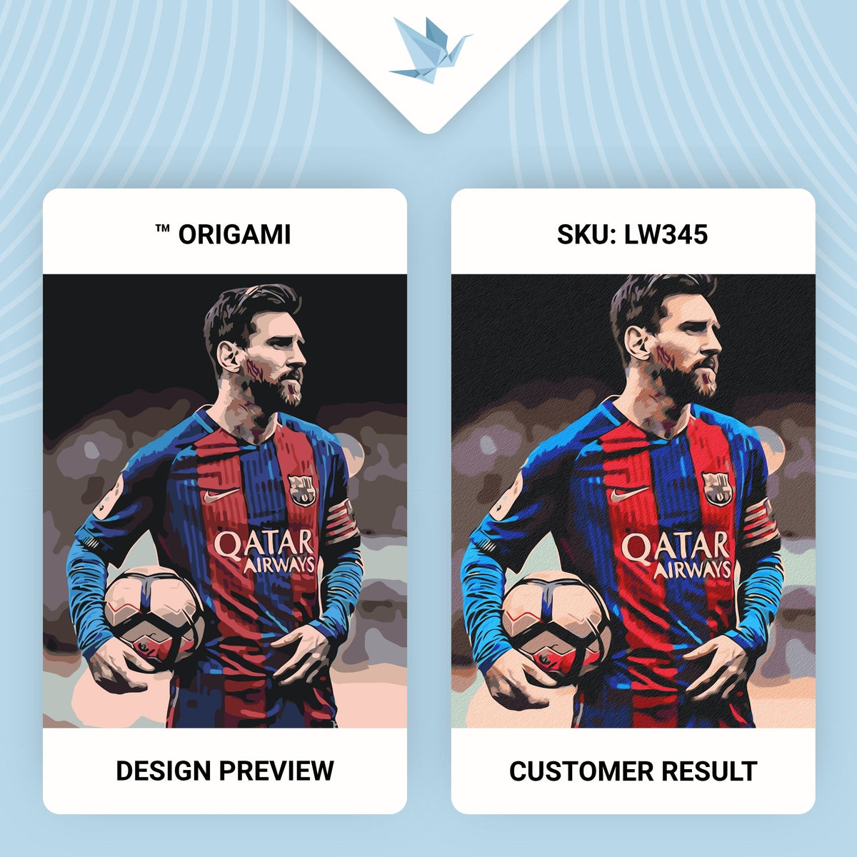 Malování podle čísel na rámu 40×50 cm - Fotbalista Lionel Messi - Lidé - LW 345