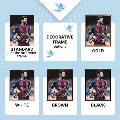 Malování podle čísel na rámu 40×50 cm - Fotbalista Lionel Messi - Lidé - LW 345