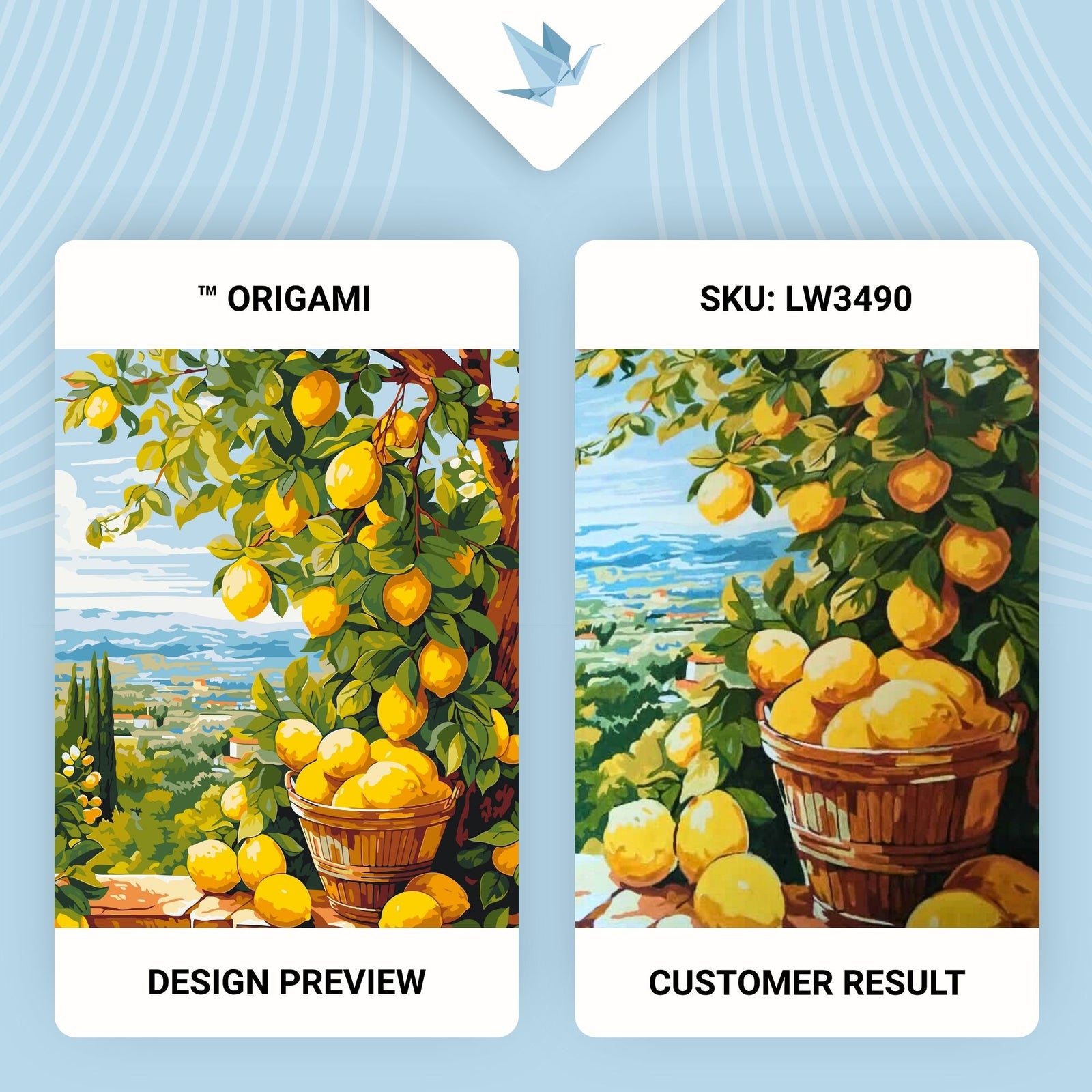 Malování podle čísel na rámu 40*50 cm – . Citronovník (citrus) LW 3490