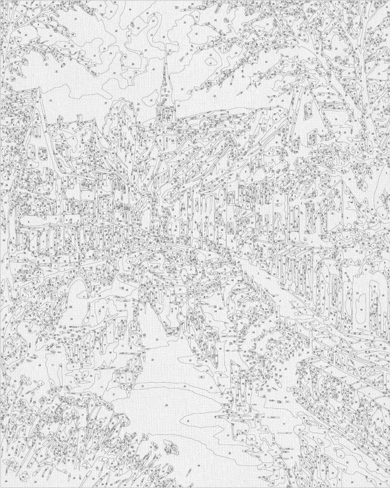 Malování podle čísel na rámu 40*50 cm – . Uličky vedoucí ke snům LW 3497