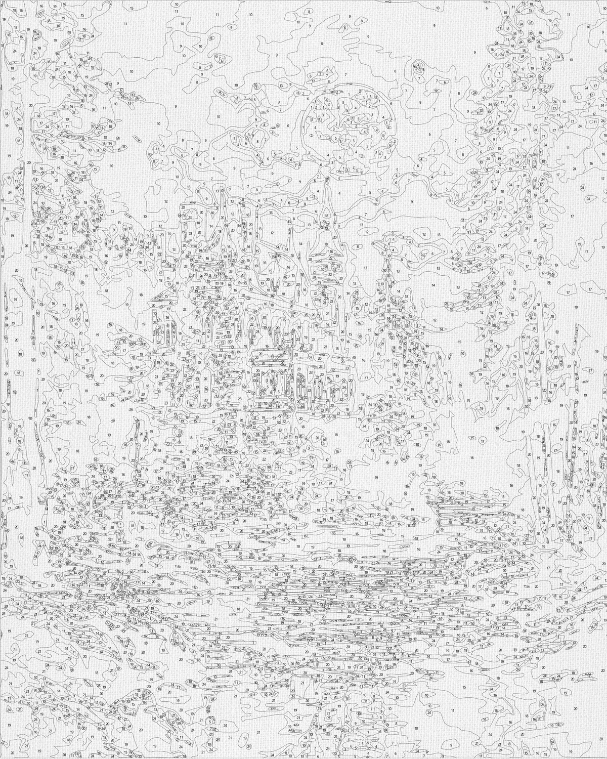 Malování podle čísel na rámu 40×50 cm - Tajemný zámek - Krajinka - LW 3516