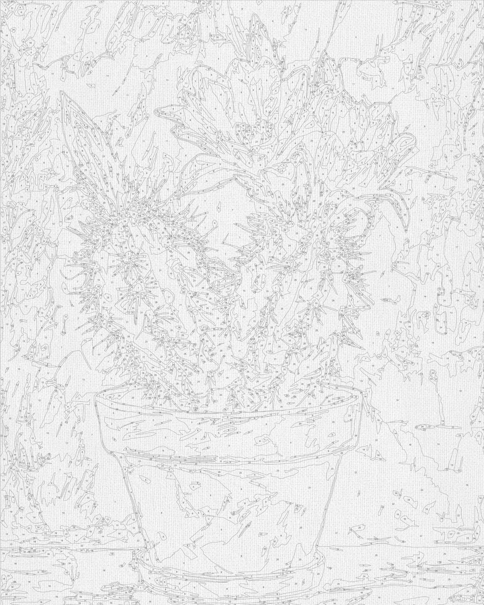 Malování podle čísel na rámu 40*50 cm - Květy. Růžový kaktus LW 3534