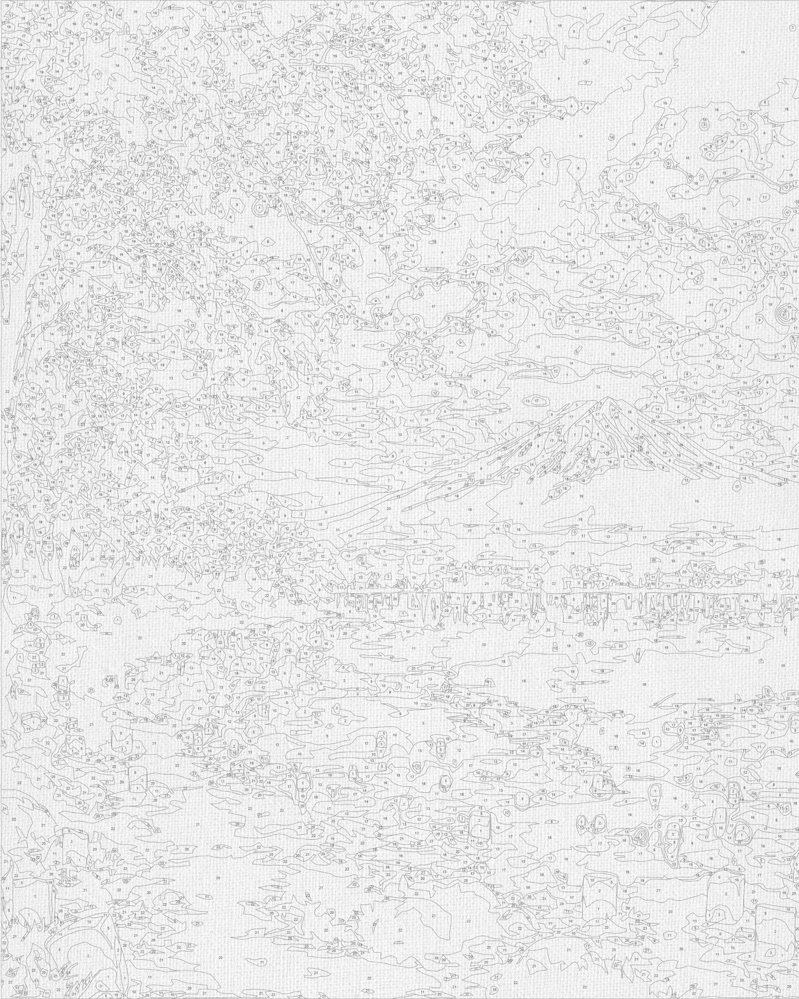 Malování podle čísel na rámu 40*50 cm Krajinka s metalickými barvami LW 3555