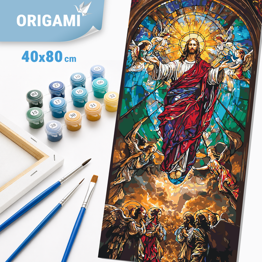Malování podle čísel na rámu 40*80 cm Náboženství LW 5111
