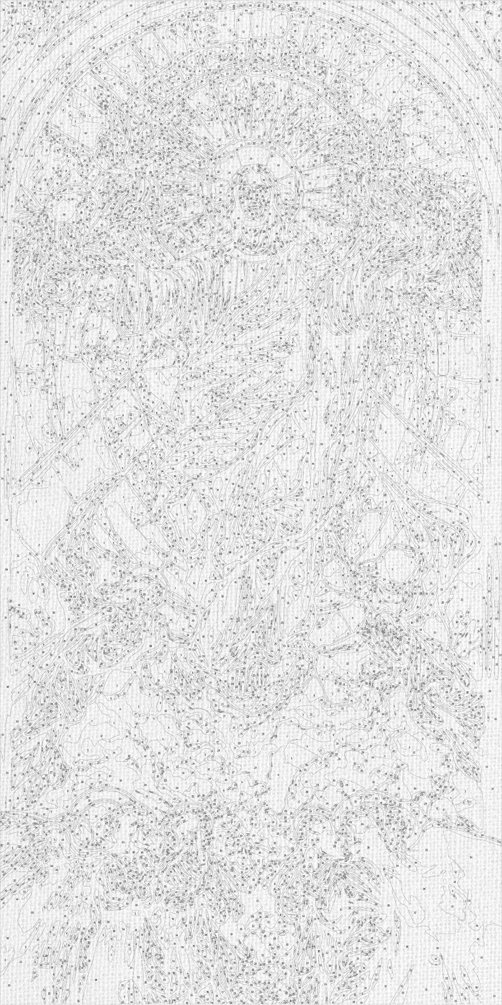 Malování podle čísel na rámu 40*80 cm Náboženství LW 5111