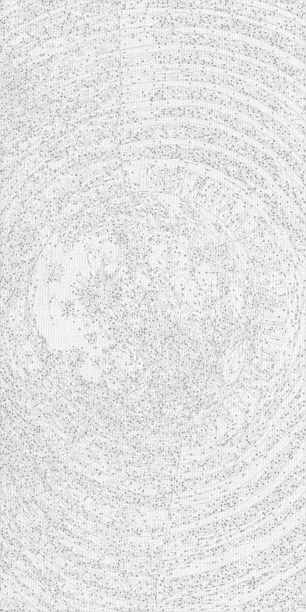 Malování podle čísel na rámu 40×80 cm - Abstrakce: slunce - Krajinka s metalickými barvami - LW 5112
