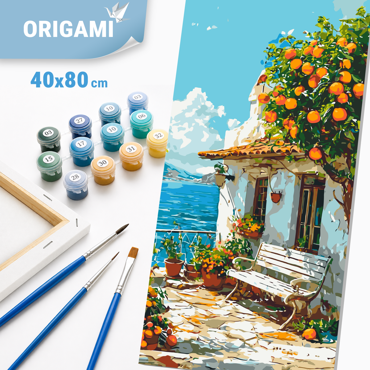 Malování podle čísel na rámu 40*80 cm - Italská krajina - Krajina - LW 5115