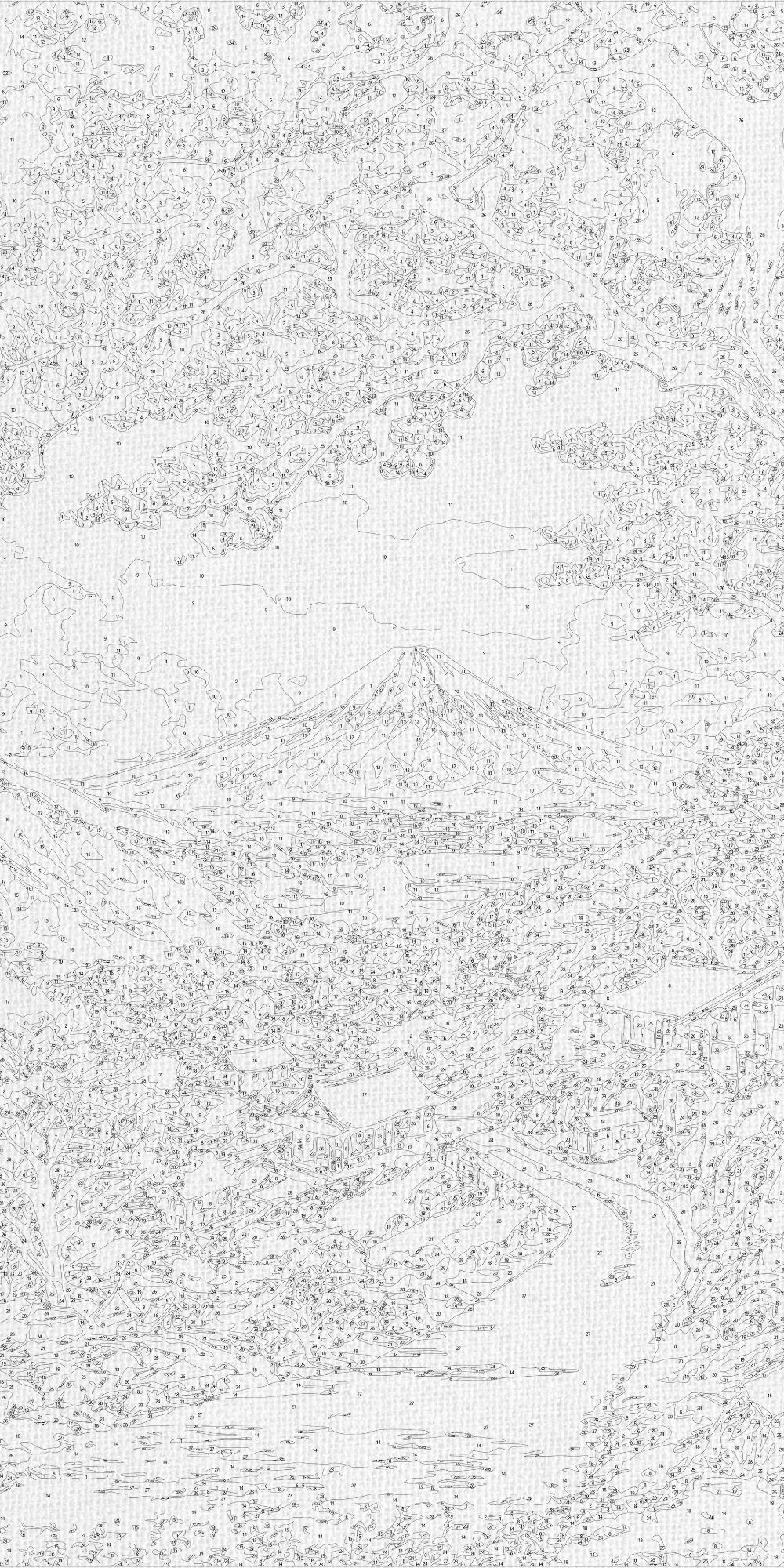 Malování podle čísel na rámu 40×80 cm - Krása japonské sakury - Krajinka - LW 5141