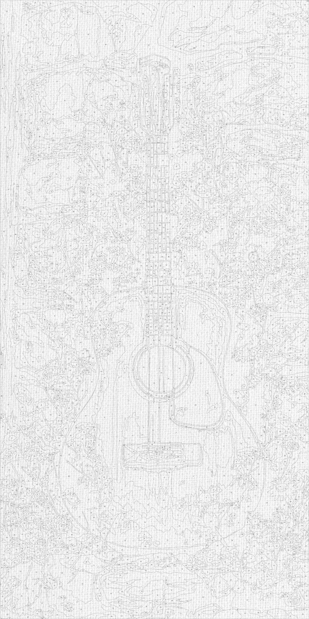 Malování podle čísel na rámu 40×80 cm - Melodie léta - Krajinka - LW 5153