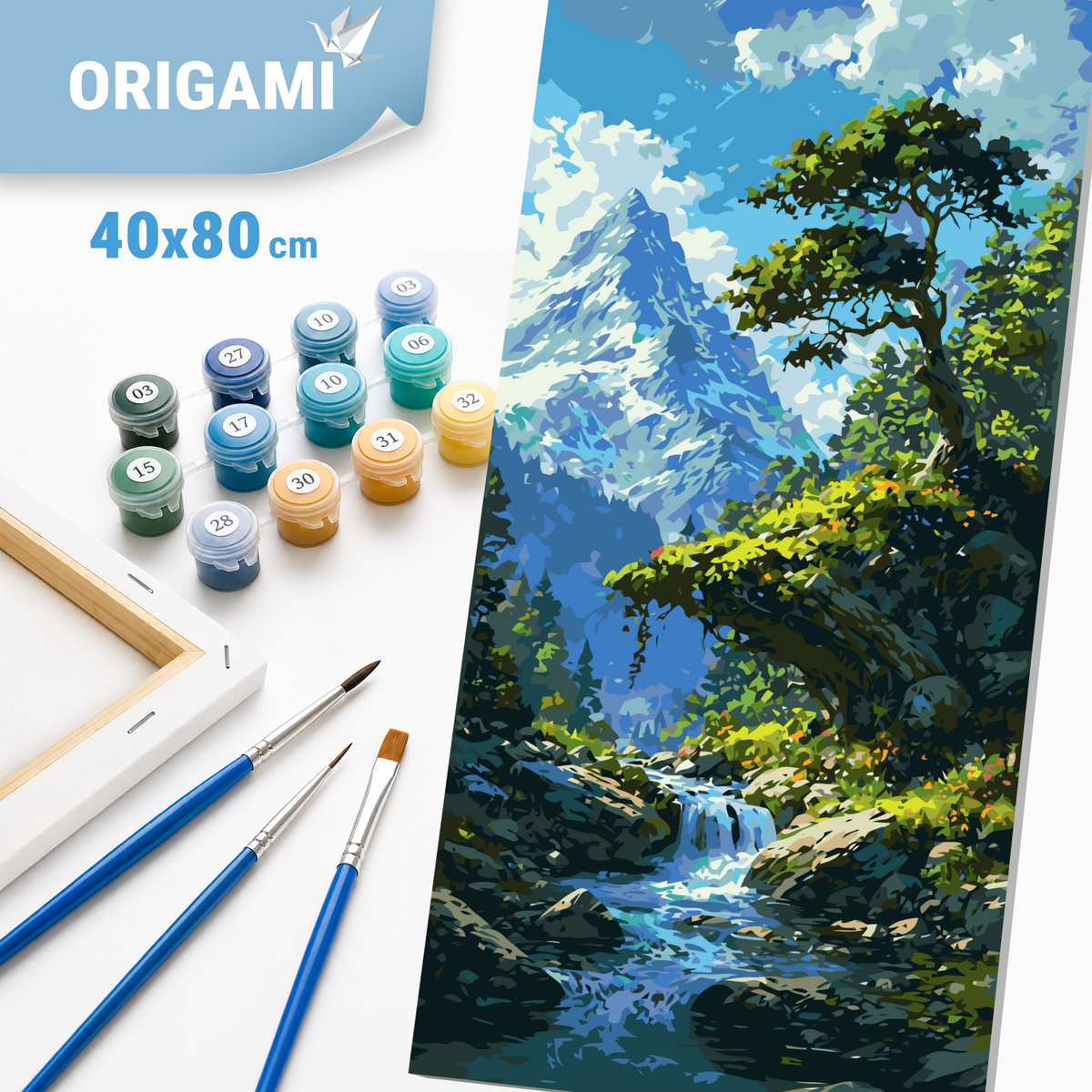 Malování podle čísel na rámu 40*80 cm - Karpaty - Krajina - LW 5157