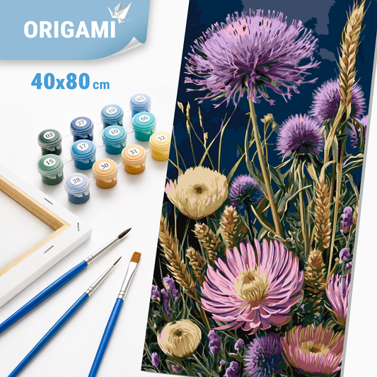 Malování podle čísel na rámu 40*80 cm Květy LW 5164
