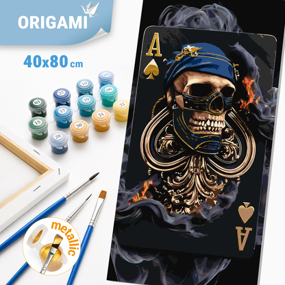 Malování podle čísel na rámu 40*80 cm - Král stínů s metalickými barvami - LW 5170
