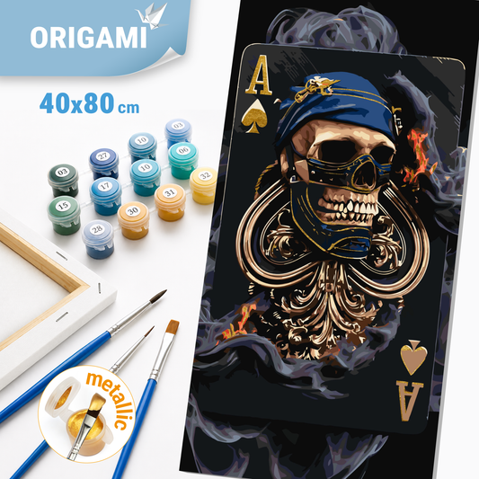Malování podle čísel na rámu 40*80 cm - Král stínů s metalickými barvami - LW 5170