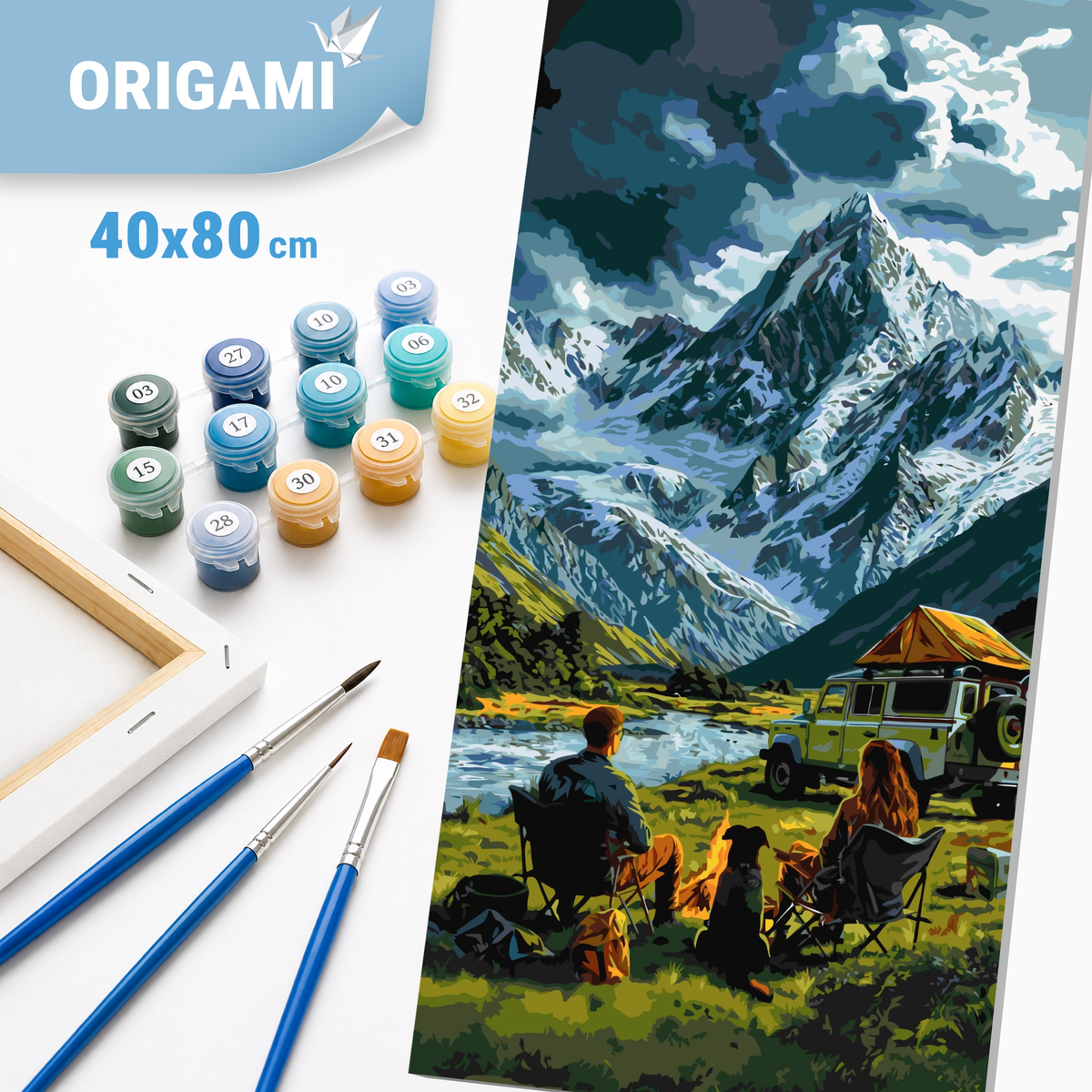 Malování podle čísel na rámu 40×80 cm - Cesta za snem - Krajinka - LW 5174